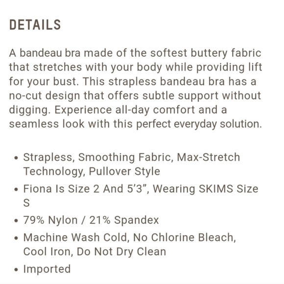 NWT SKIMS fits everybody bandeau - Picture 8 of 11